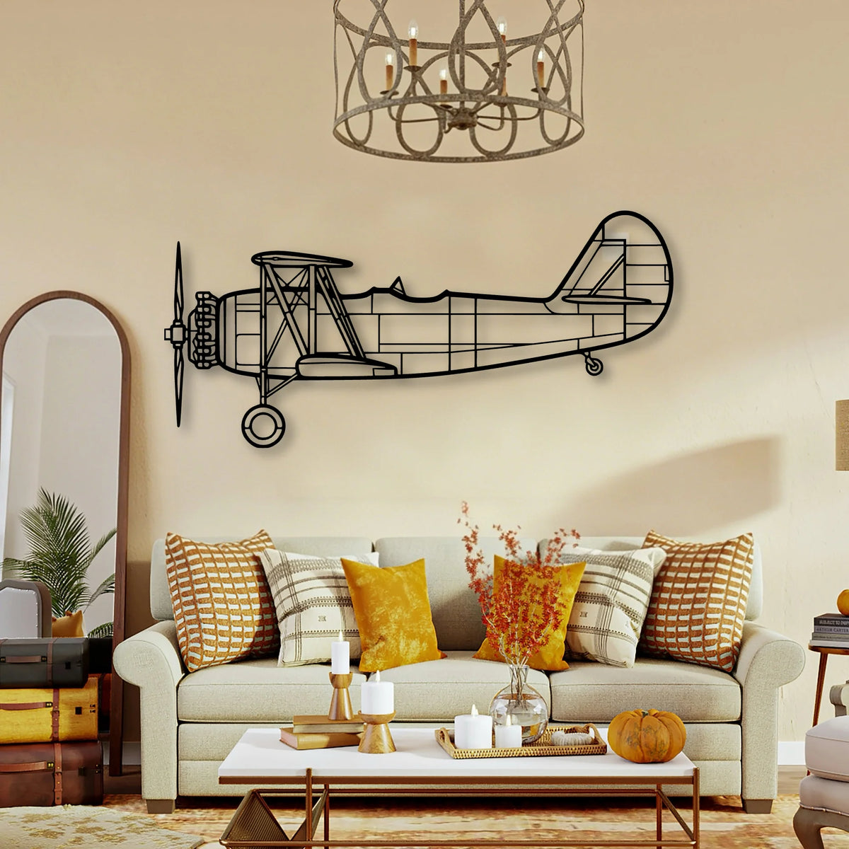 Kc 46 Classic Aircraft Silhouette Metal Wall Art - Tinvibe