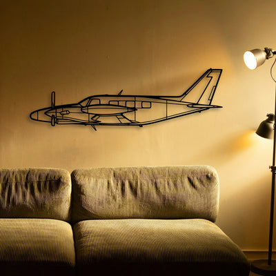 King Air C90 Gtx Classic Aircraft Silhouette Metal Wall Art - Tinvibe