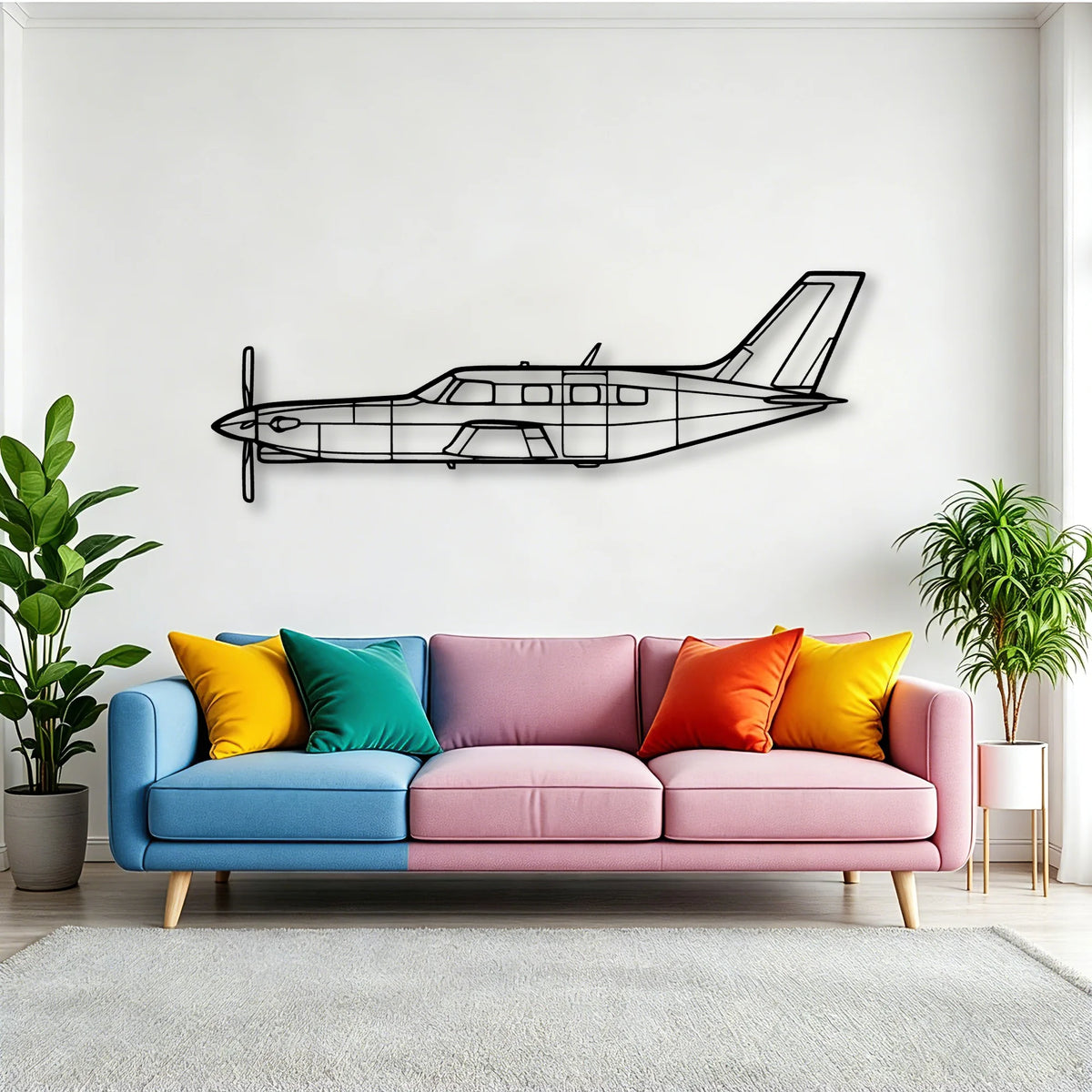 Lancaster Mk I Classic Aircraft Silhouette Metal Wall Art - Tinvibe