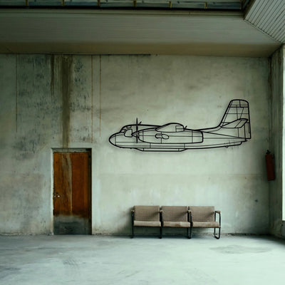 M20E Classic Aircraft Silhouette Metal Wall Art - Tinvibe