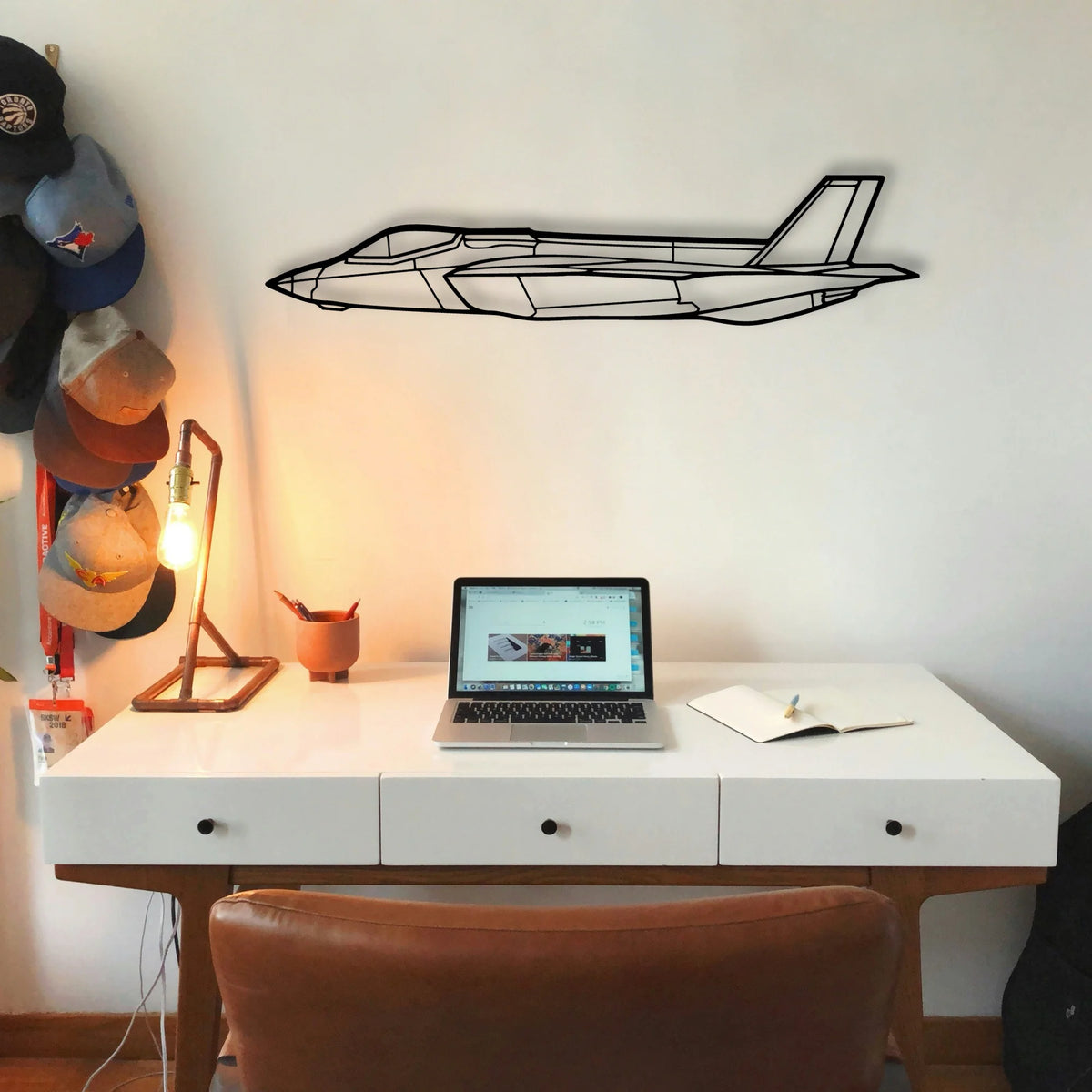 Md 11 Classic Aircraft Silhouette Metal Wall Art - Tinvibe
