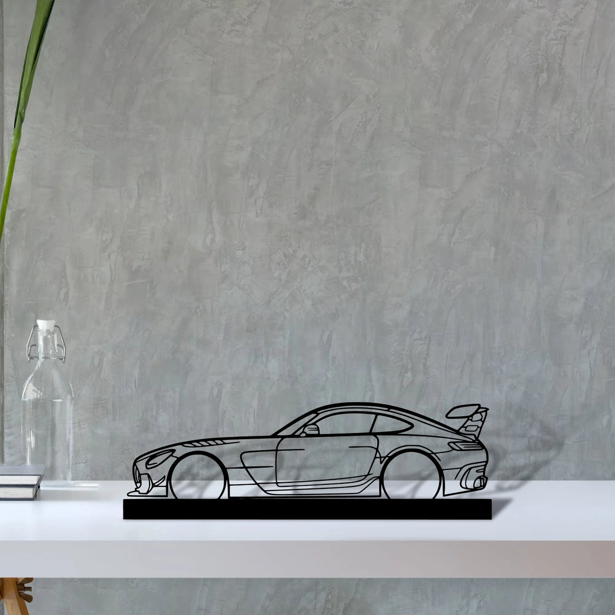 mercedes-amg-gt-black-series Silhouette Metal Art Stand - Tinvibe