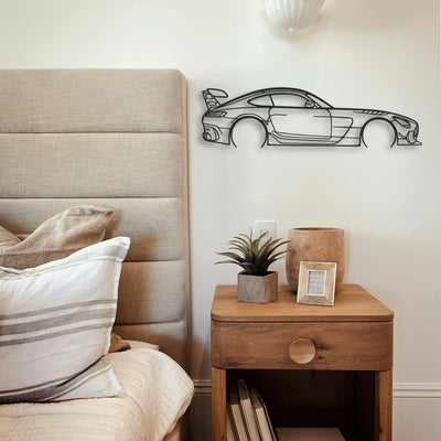 Mercedes AMG GT Classic Silhouette Metal Wall Art - Tinvibe