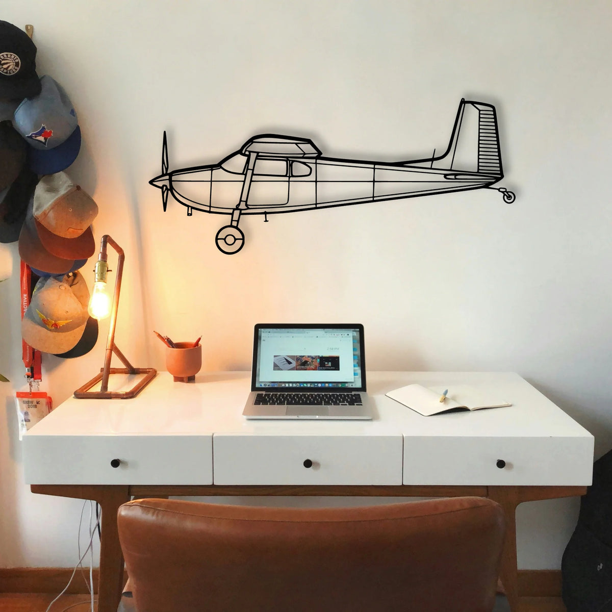 Mig 21 Classic Aircraft Silhouette Metal Wall Art - Tinvibe