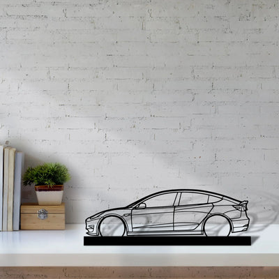model-3 Silhouette Metal Art Stand - Tinvibe