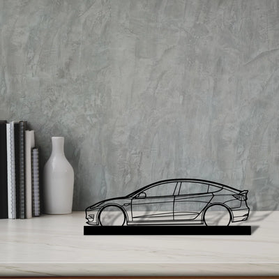 model-3 Silhouette Metal Art Stand - Tinvibe