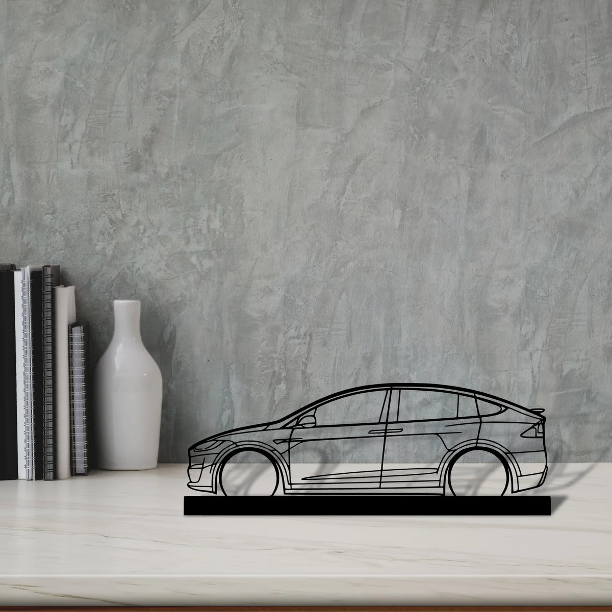 model-x Silhouette Metal Art Stand - Tinvibe
