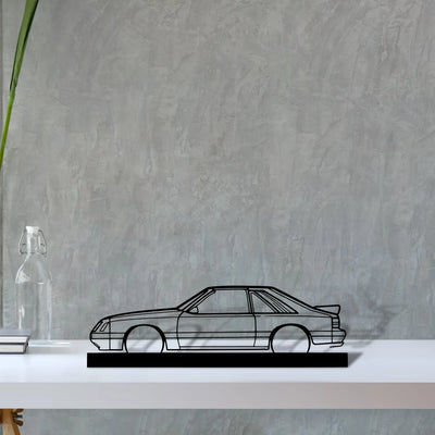mustang-gt-1985 Silhouette Metal Art Stand - Tinvibe