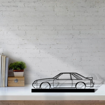 mustang-gt-1985 Silhouette Metal Art Stand - Tinvibe