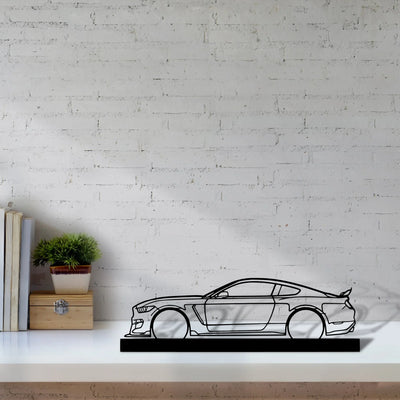 mustang-gt350-2020 Silhouette Metal Art Stand - Tinvibe