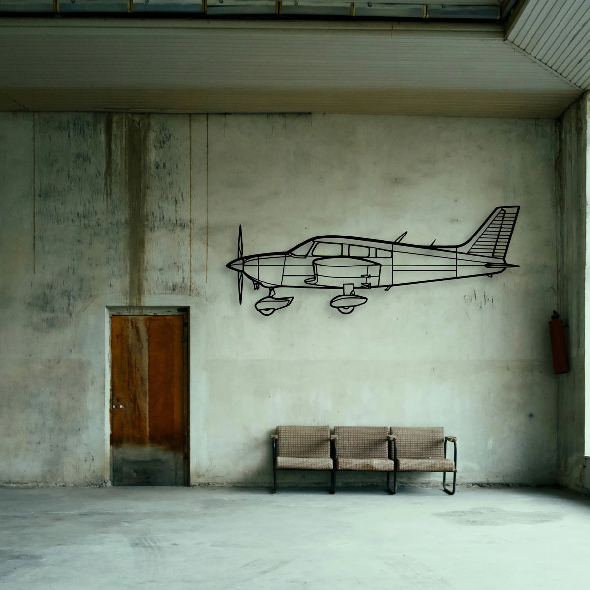P 3C Orion Classic Aircraft Silhouette Metal Wall Art - Tinvibe