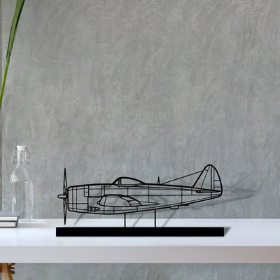 p-47d-2 Silhouette Metal Art Stand - Tinvibe