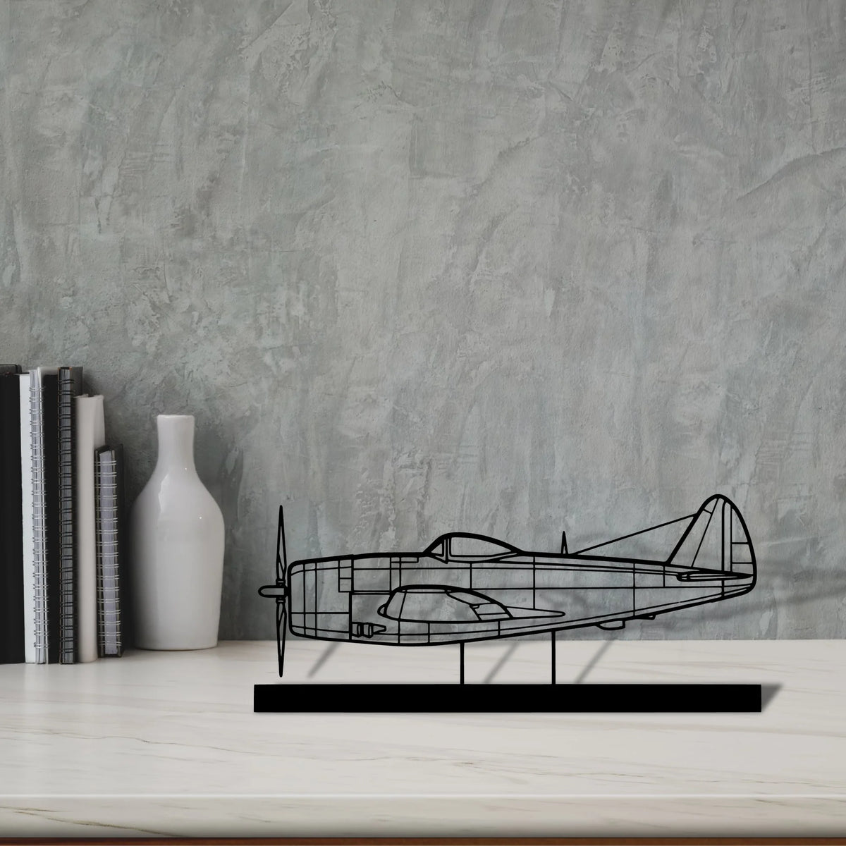 p-47d-2 Silhouette Metal Art Stand - Tinvibe