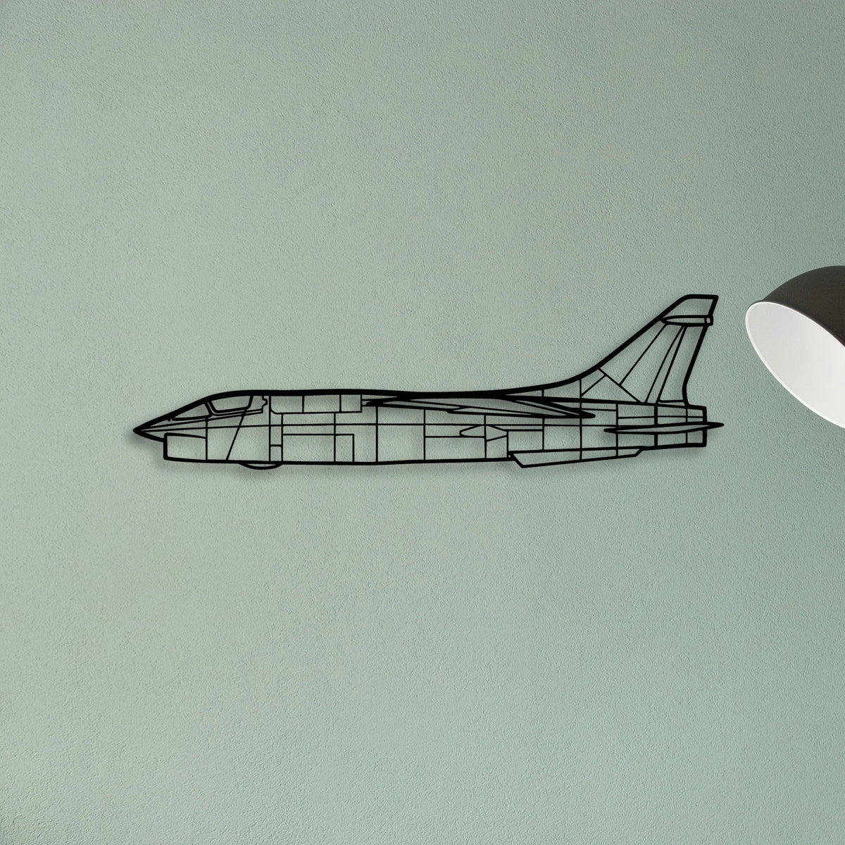 P 47D Classic Aircraft Silhouette Metal Wall Art - Tinvibe