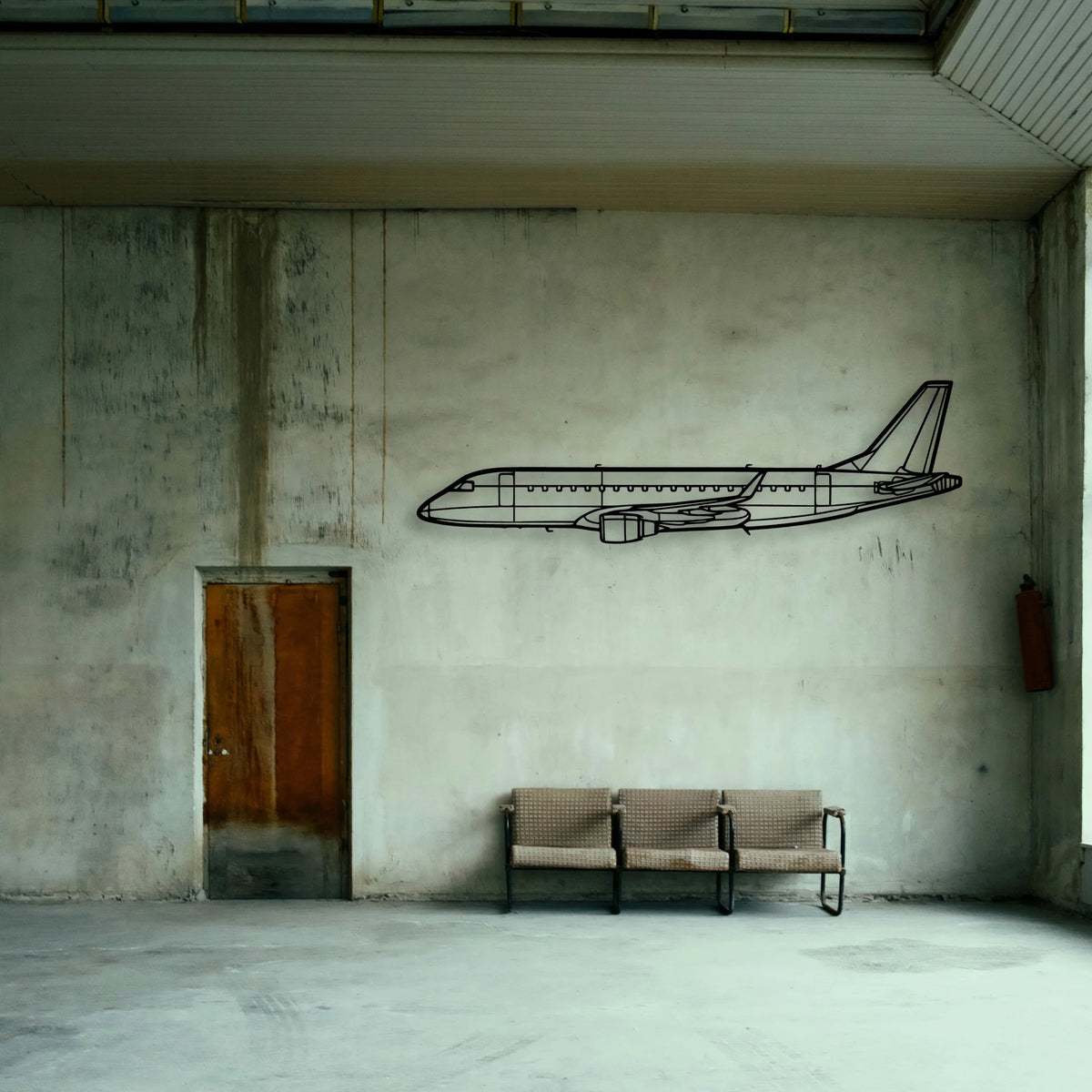 PA 12 Super Cruiser Classic Aircraft Silhouette Metal Wall Art - Tinvibe