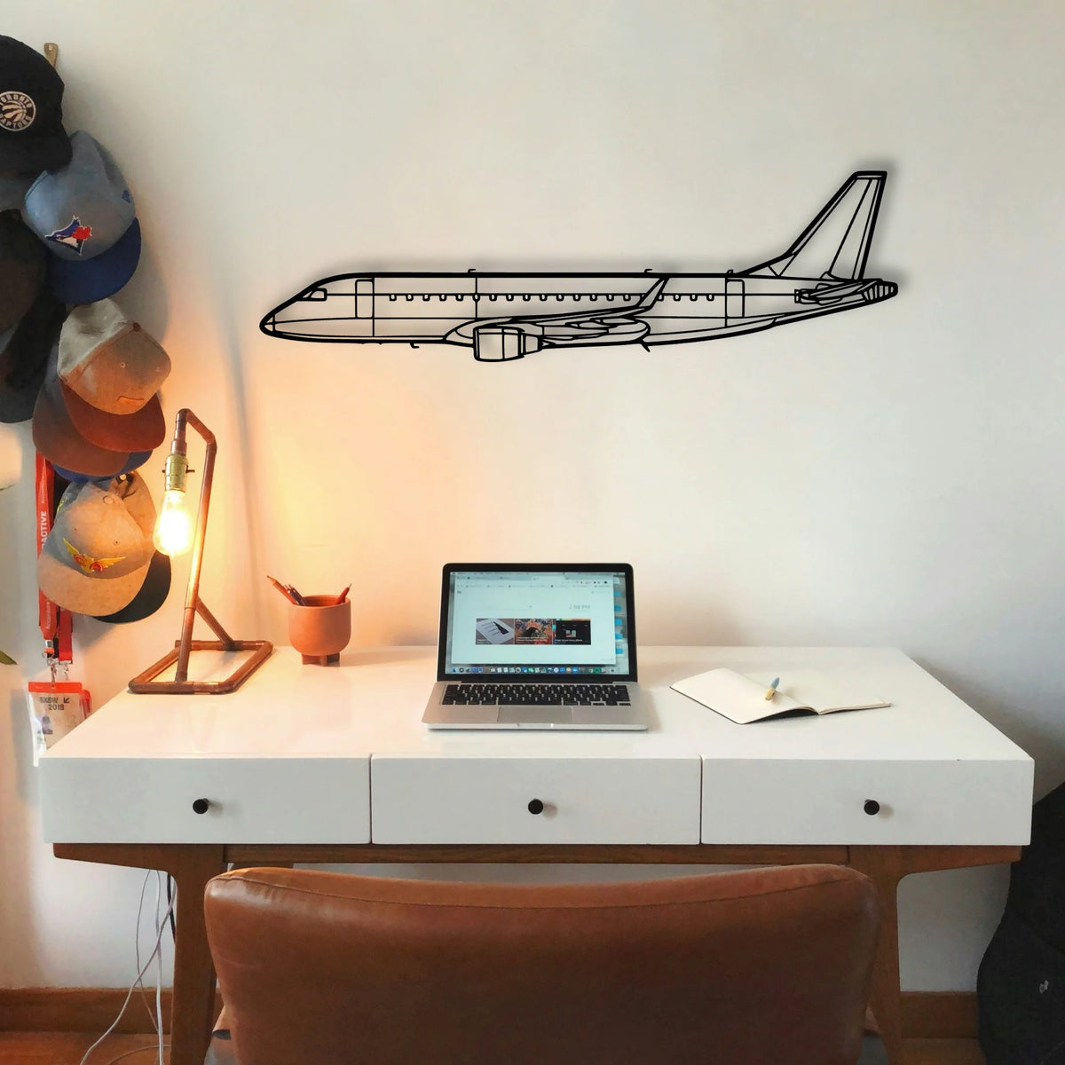 PA 12 Super Cruiser Classic Aircraft Silhouette Metal Wall Art - Tinvibe