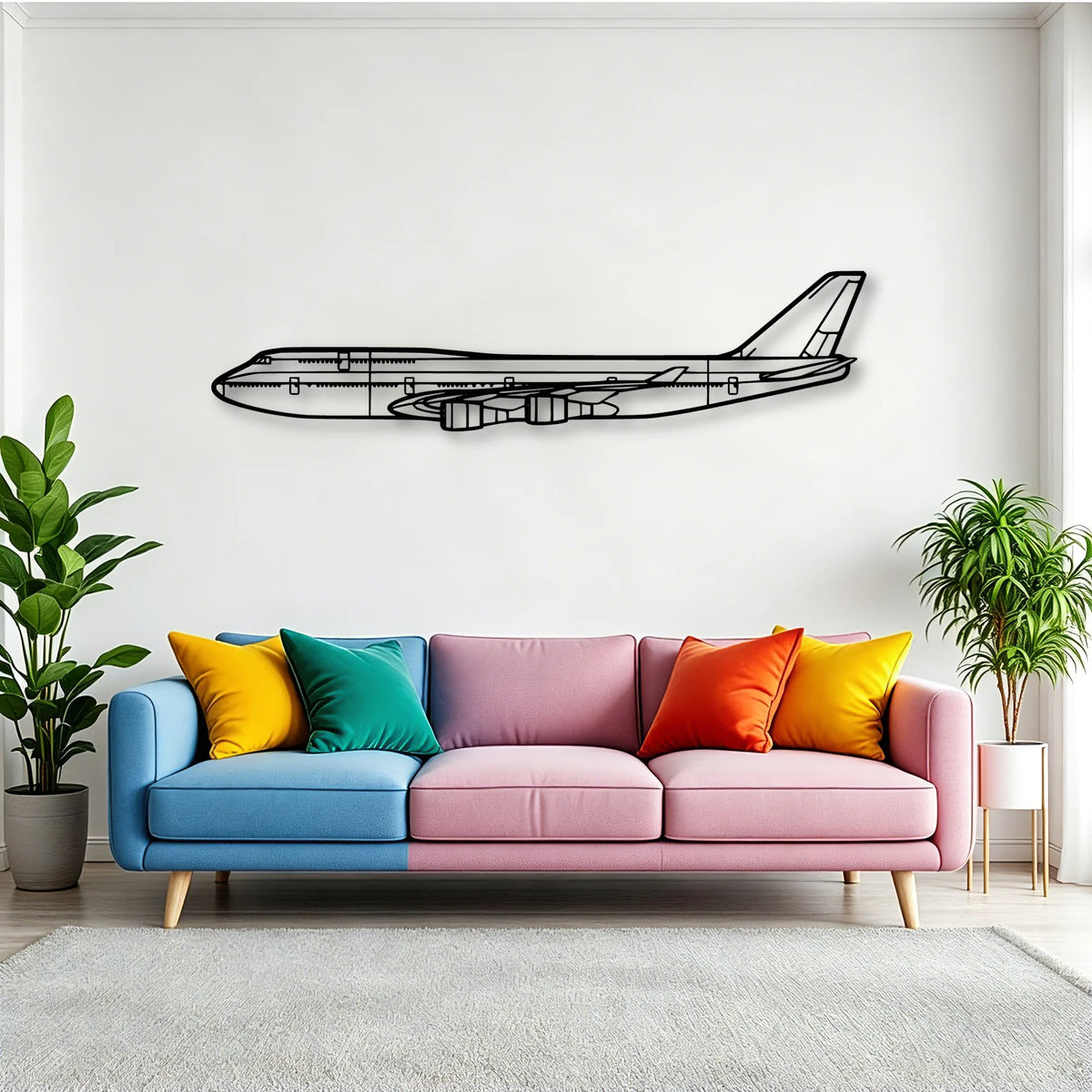 PA 32R 301 Saratoga Hp Ii Classic Aircraft Silhouette Metal Wall Art - Tinvibe