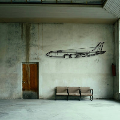 PA 32R 301T Classic Aircraft Silhouette Metal Wall Art - Tinvibe