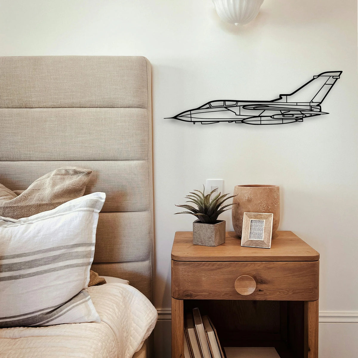 Panavia Tornado Classic Aircraft Silhouette Metal Wall Art - Tinvibe