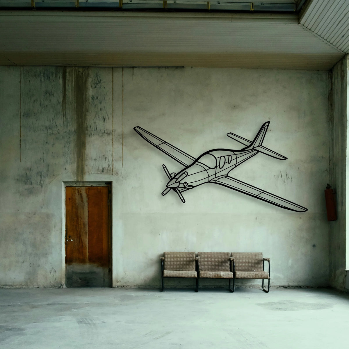Piper J 3 Cub Classic Aircraft Silhouette Metal Wall Art - Tinvibe