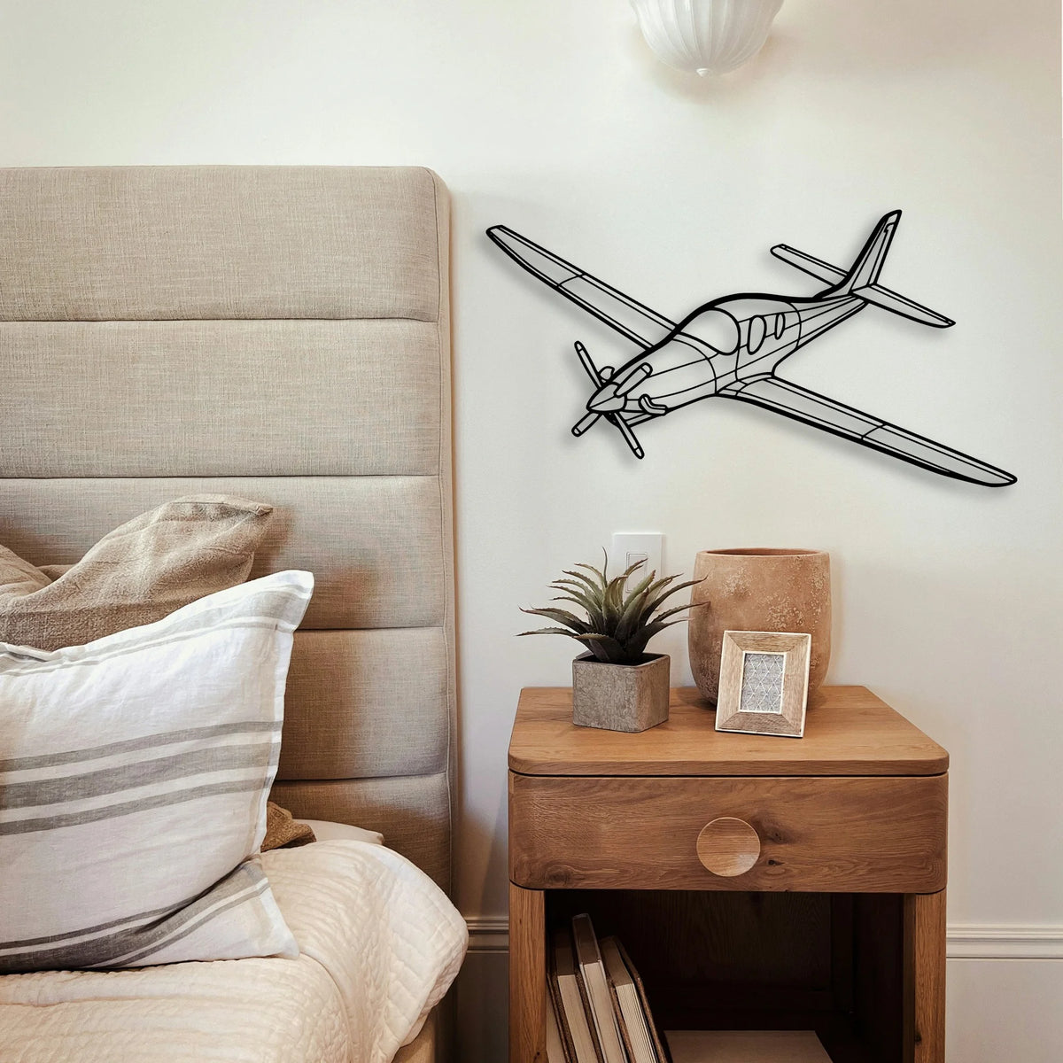 Piper J 3 Cub Classic Aircraft Silhouette Metal Wall Art - Tinvibe
