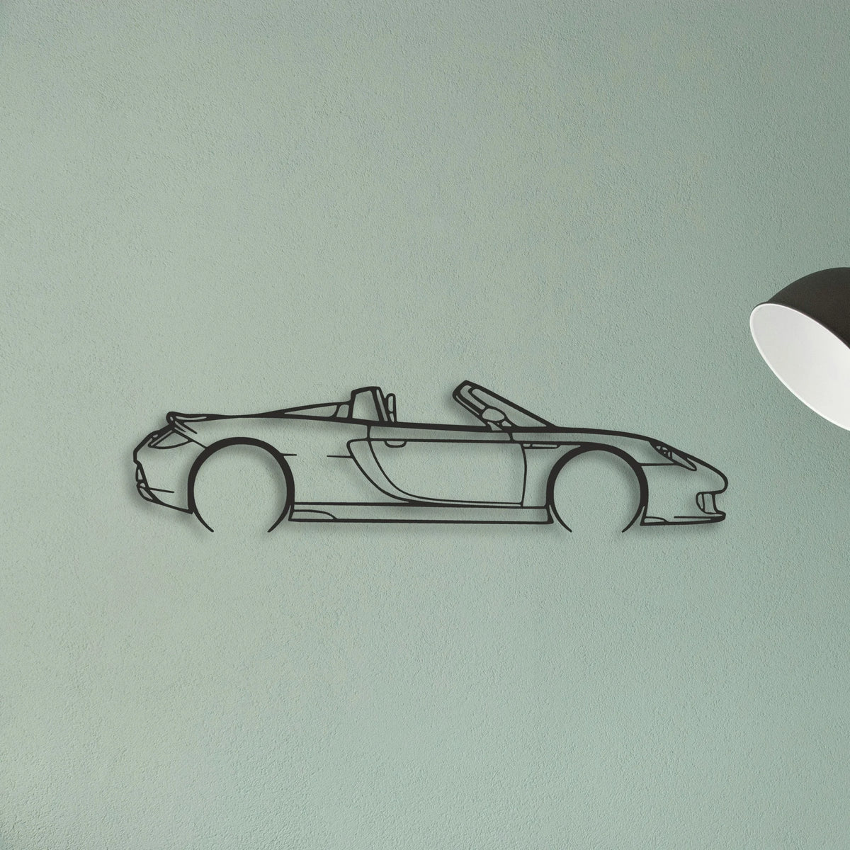 Porsche Carrera GT Classic Silhouette Metal Wall Art - Tinvibe