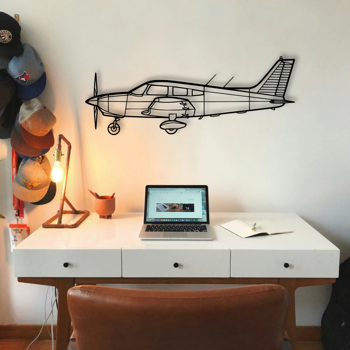 R 44 Clipper Ii Classic Aircraft Silhouette Metal Wall Art - Tinvibe