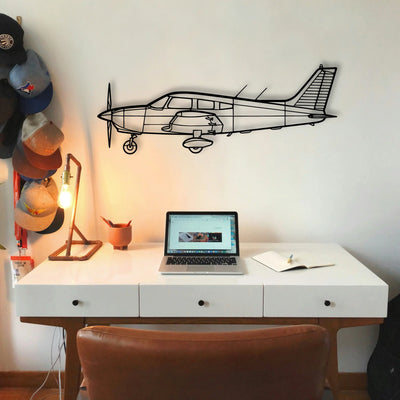 R 44 Clipper Ii Classic Aircraft Silhouette Metal Wall Art - Tinvibe