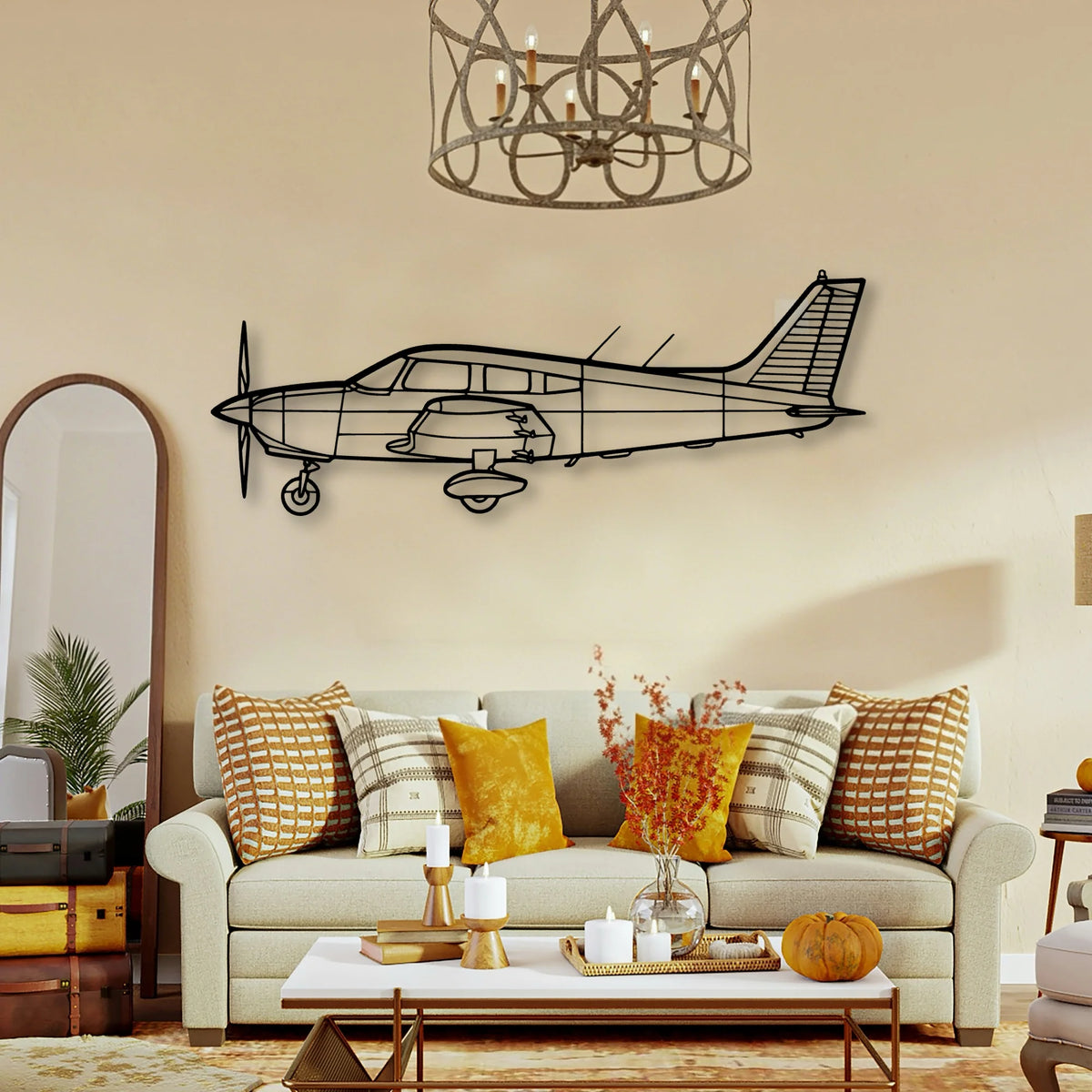 R 44 Clipper Ii Classic Aircraft Silhouette Metal Wall Art - Tinvibe