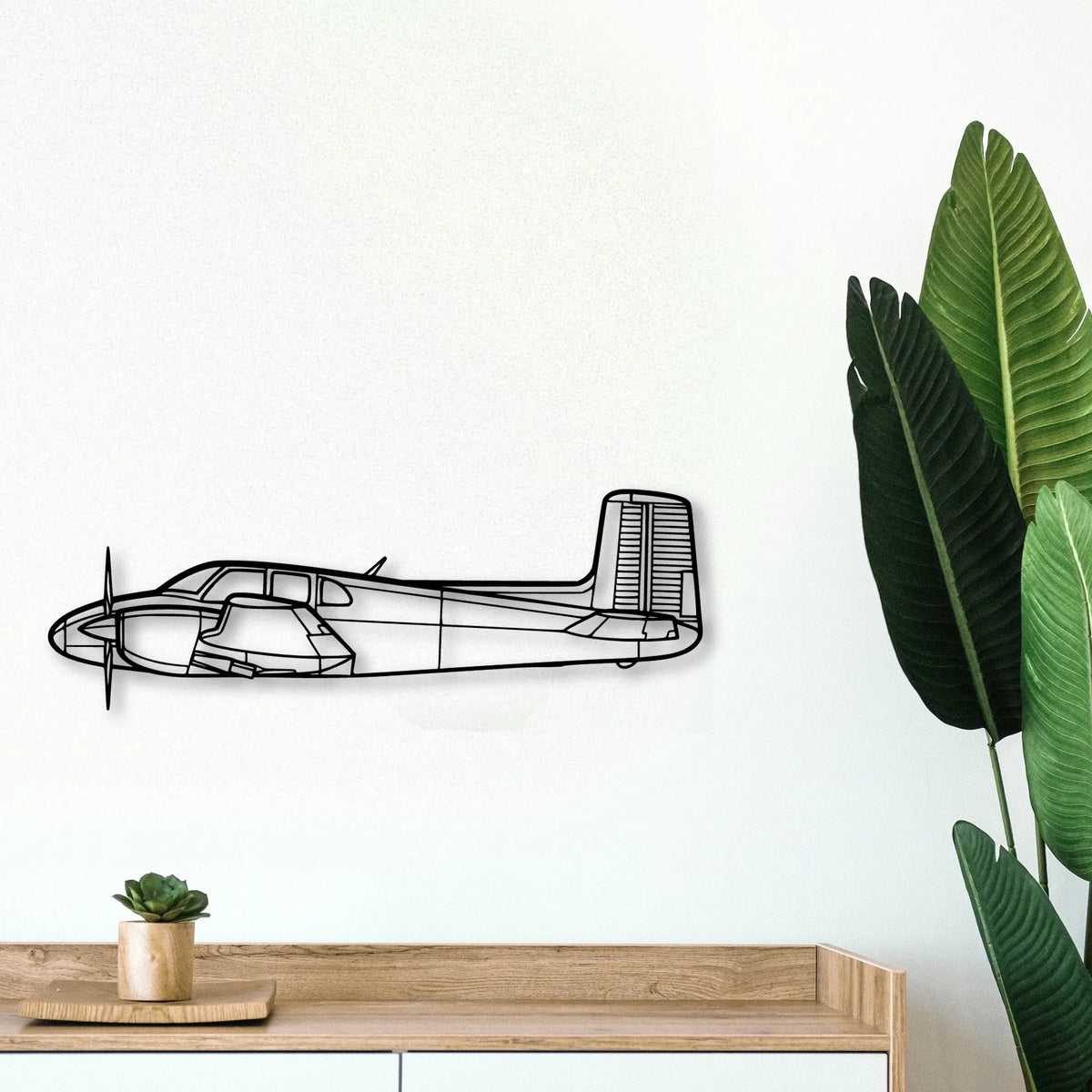 R3000 160 Classic Aircraft Silhouette Metal Wall Art - Tinvibe