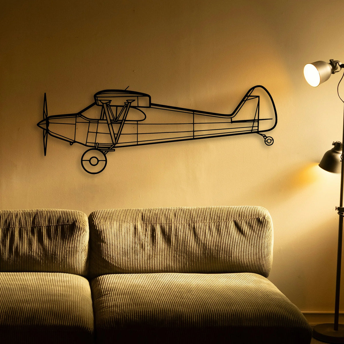 Raf F 4K Phantom Classic Aircraft Silhouette Metal Wall Art - Tinvibe