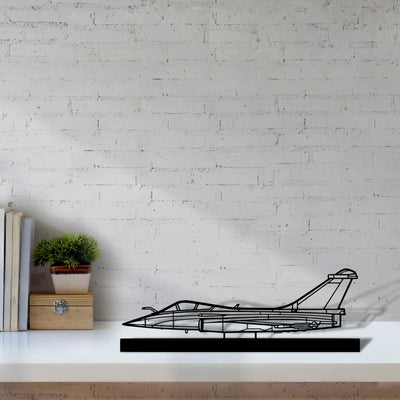 rafale-c Silhouette Metal Art Stand - Tinvibe
