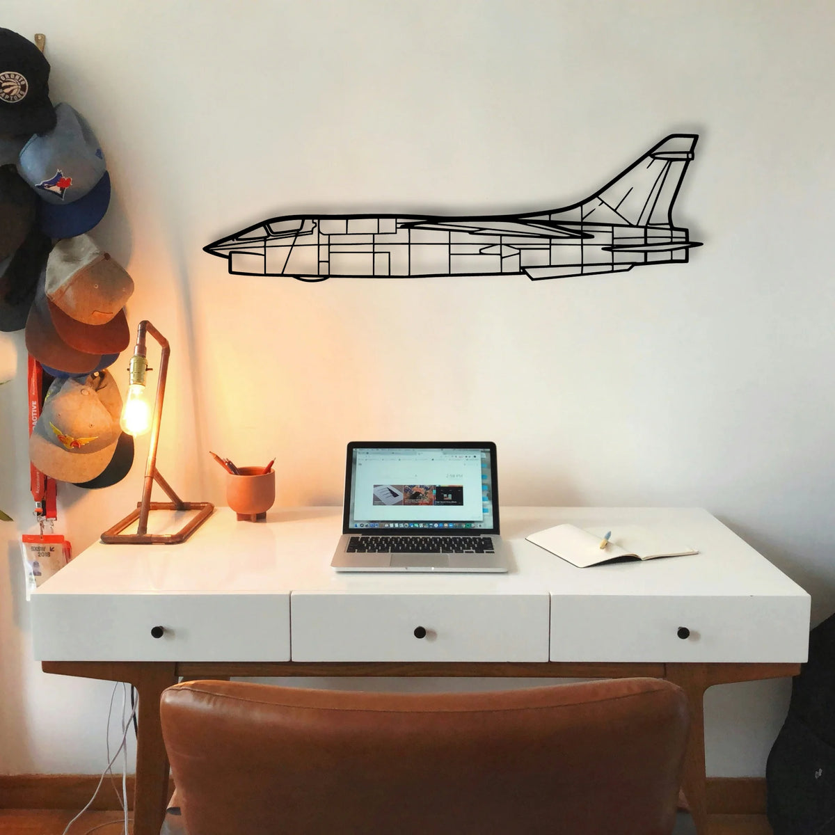 Rf 8G 3 Classic Aircraft Silhouette Metal Wall Art - Tinvibe