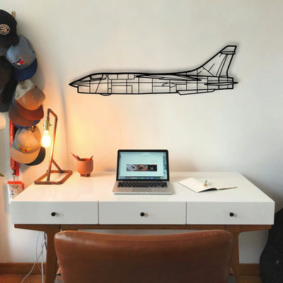 Rf 8G 3 Classic Aircraft Silhouette Metal Wall Art - Tinvibe