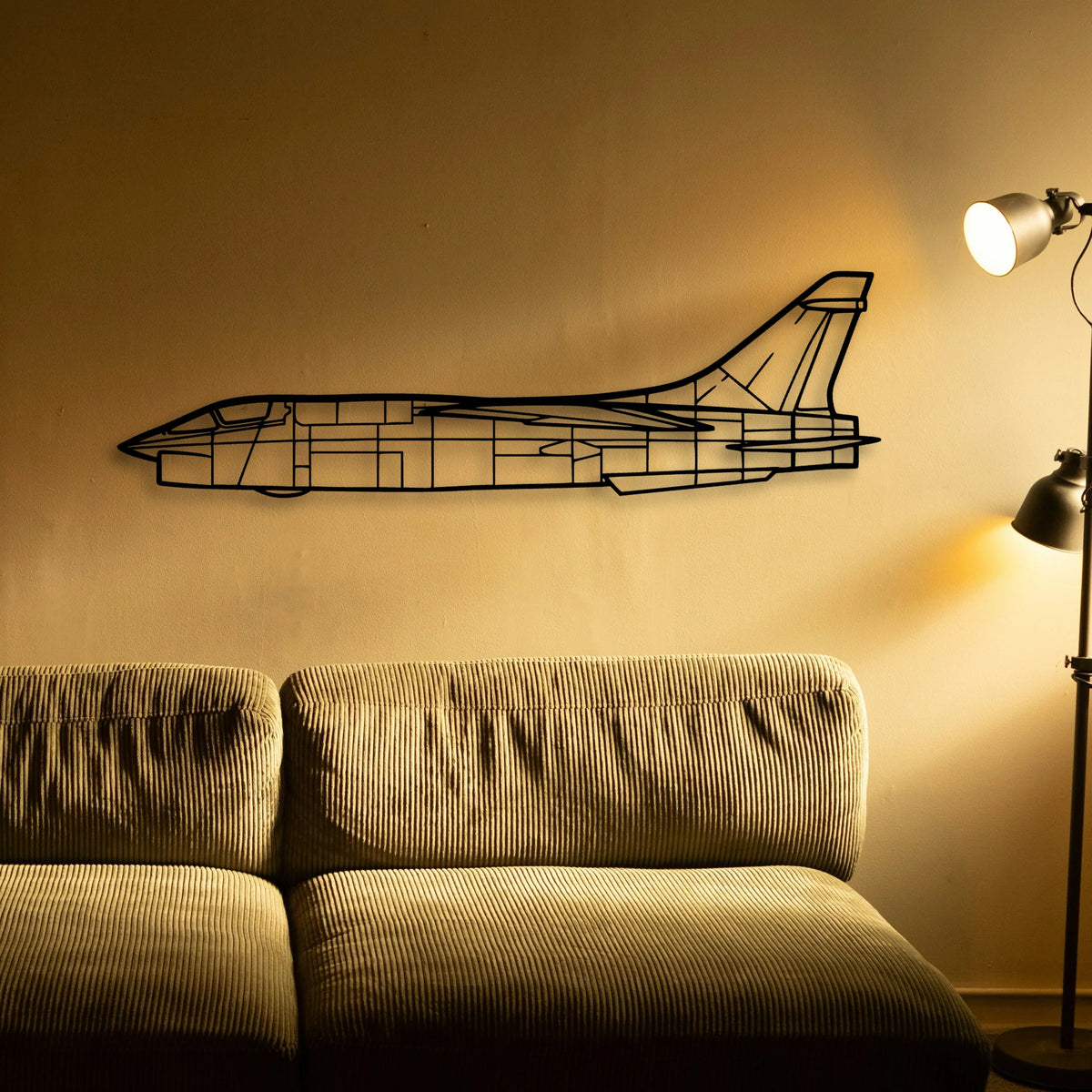 Rf 8G 3 Classic Aircraft Silhouette Metal Wall Art - Tinvibe