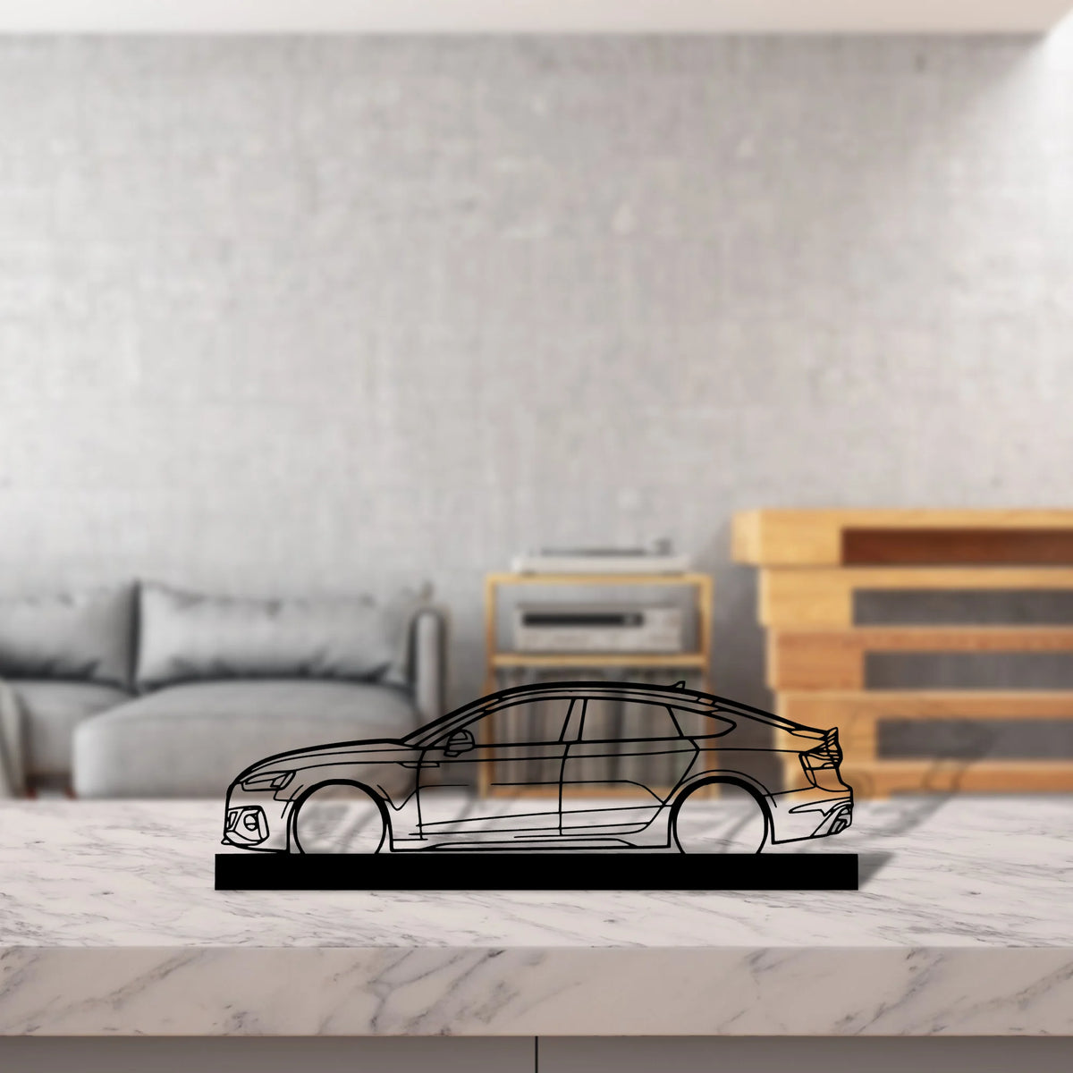 rs5-sportback Silhouette Metal Art Stand - Tinvibe