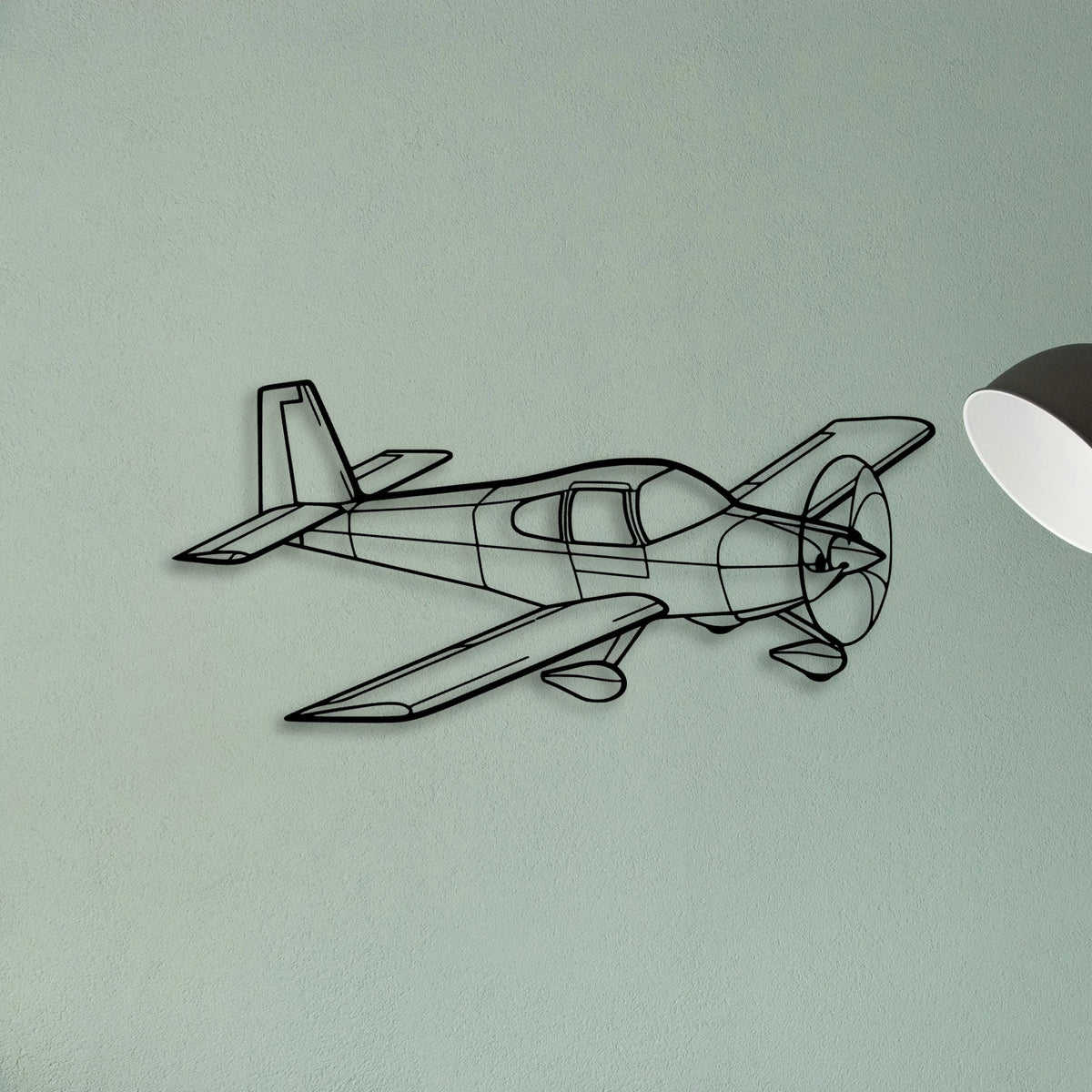 Rv 10 2 Classic Aircraft Silhouette Metal Wall Art - Tinvibe