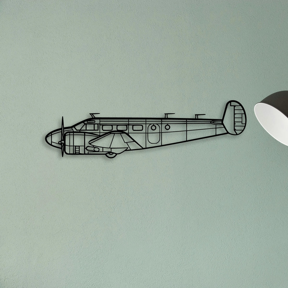 Rv 12IS Classic Aircraft Silhouette Metal Wall Art - Tinvibe