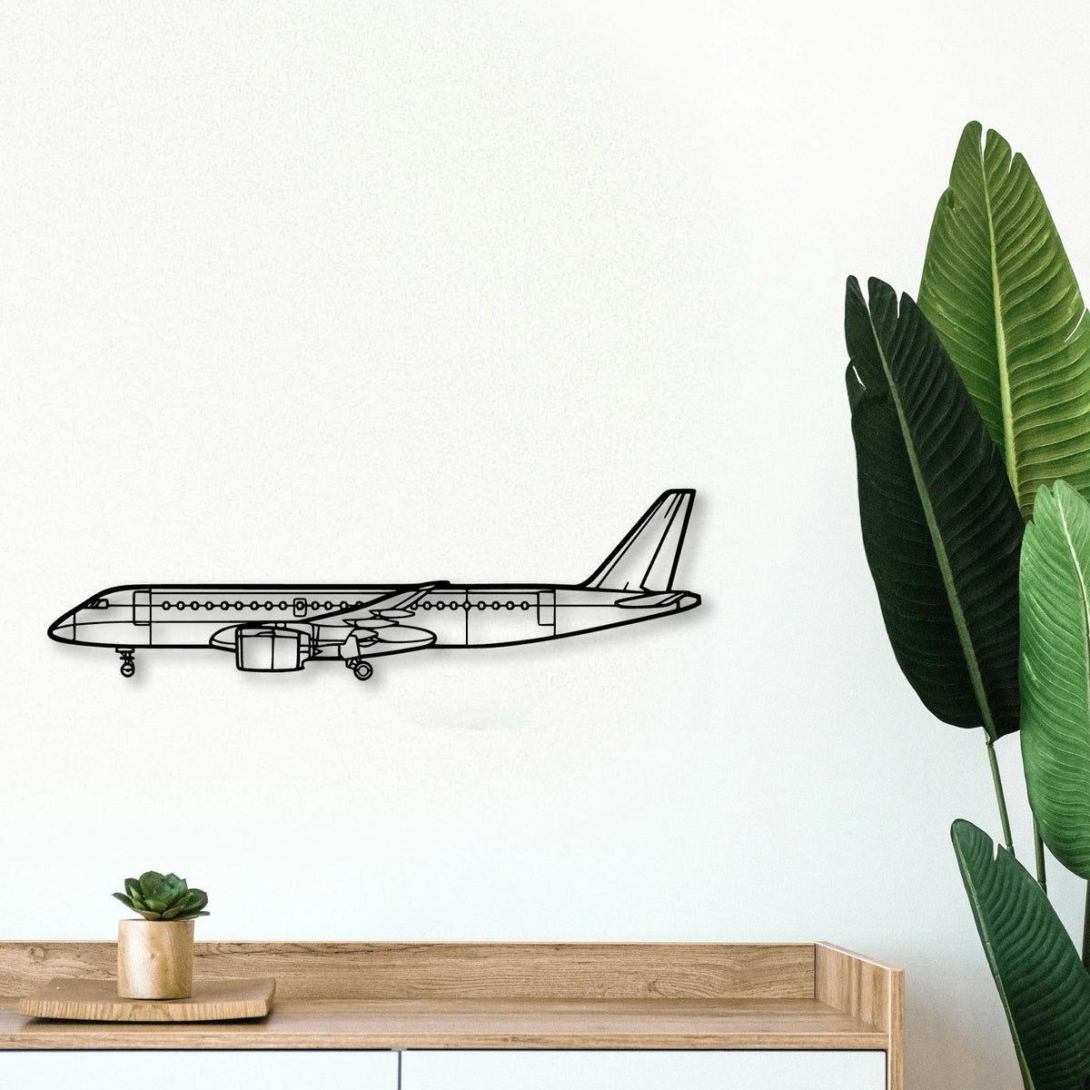 S 211 Classic Aircraft Silhouette Metal Wall Art - Tinvibe