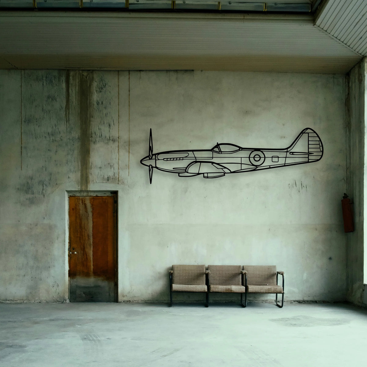 S 2T Classic Aircraft Silhouette Metal Wall Art - Tinvibe