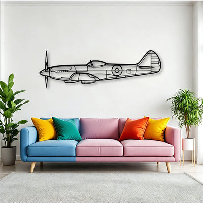 S 2T Classic Aircraft Silhouette Metal Wall Art - Tinvibe