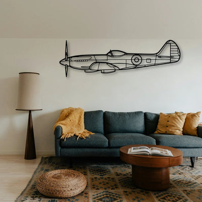 S 2T Classic Aircraft Silhouette Metal Wall Art - Tinvibe