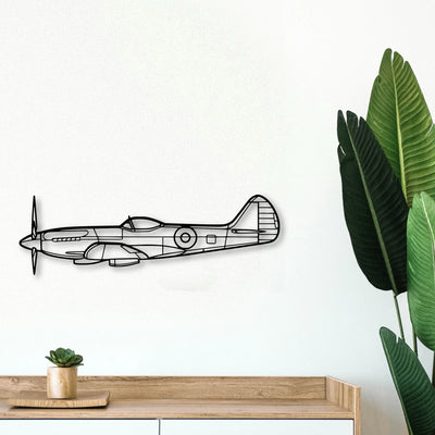 S 2T Classic Aircraft Silhouette Metal Wall Art - Tinvibe