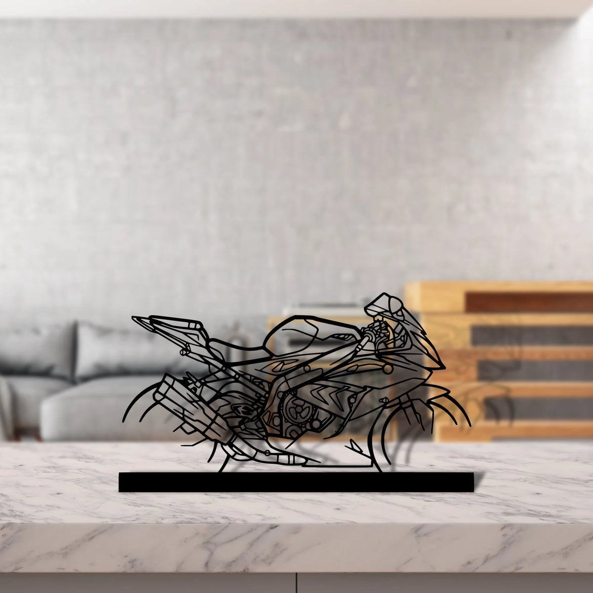s1000rr Silhouette Metal Art Stand - Tinvibe