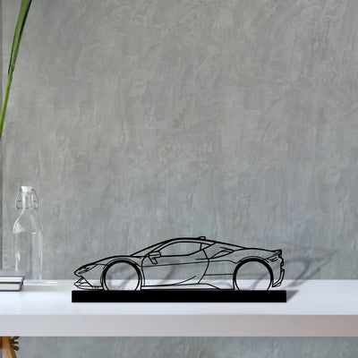 sf90-stradale Silhouette Metal Art Stand - Tinvibe