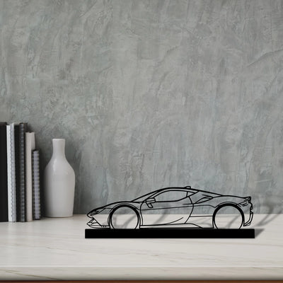 sf90-stradale Silhouette Metal Art Stand - Tinvibe