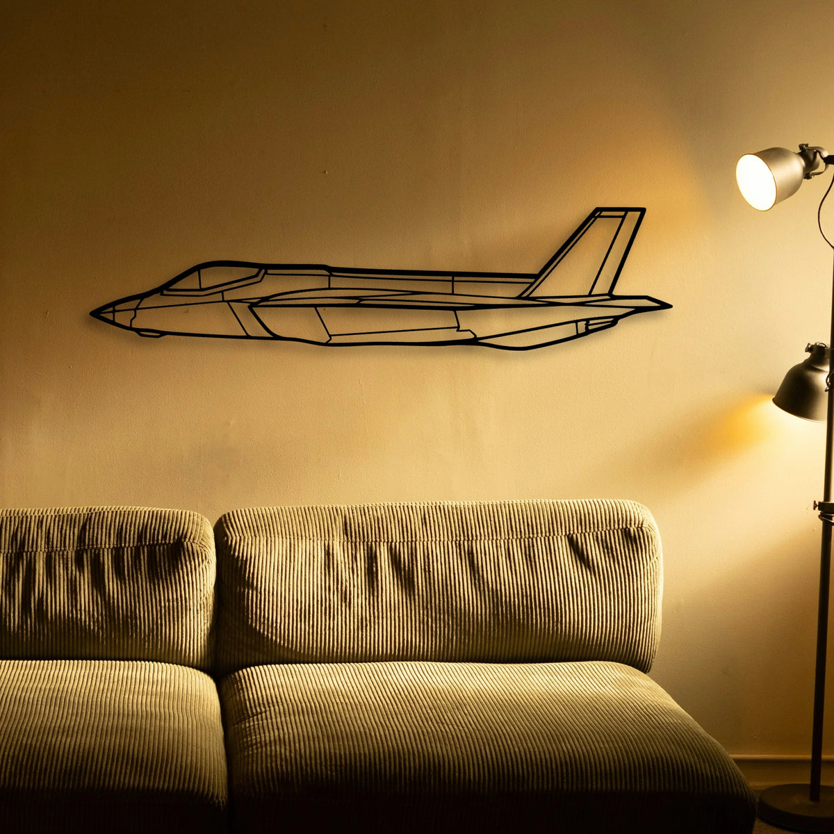 Spitfire Mk Ix Classic Aircraft Silhouette Metal Wall Art - Tinvibe