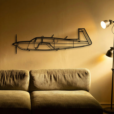 Spitfire Mk Xiv Classic Aircraft Silhouette Metal Wall Art - Tinvibe