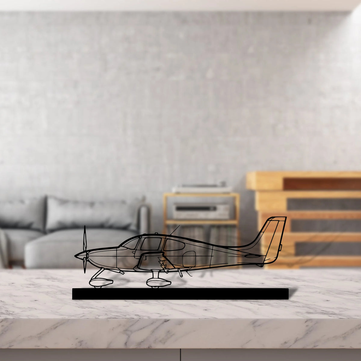 sr22 Silhouette Metal Art Stand - Tinvibe