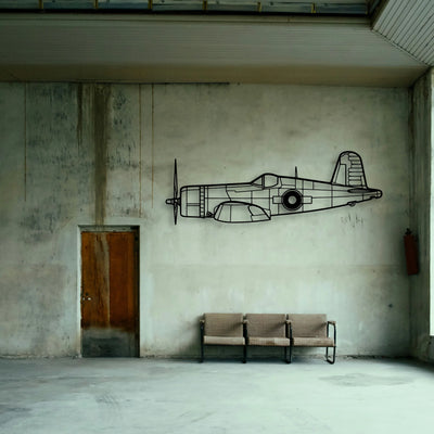 Stearman 2 Classic Aircraft Silhouette Metal Wall Art - Tinvibe